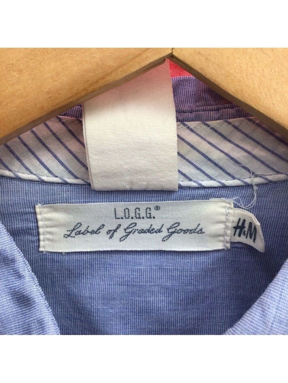 L.o.g.g. Label pf graded goods from H&M southwestern style blouse blue denim - Picture 2 of 13